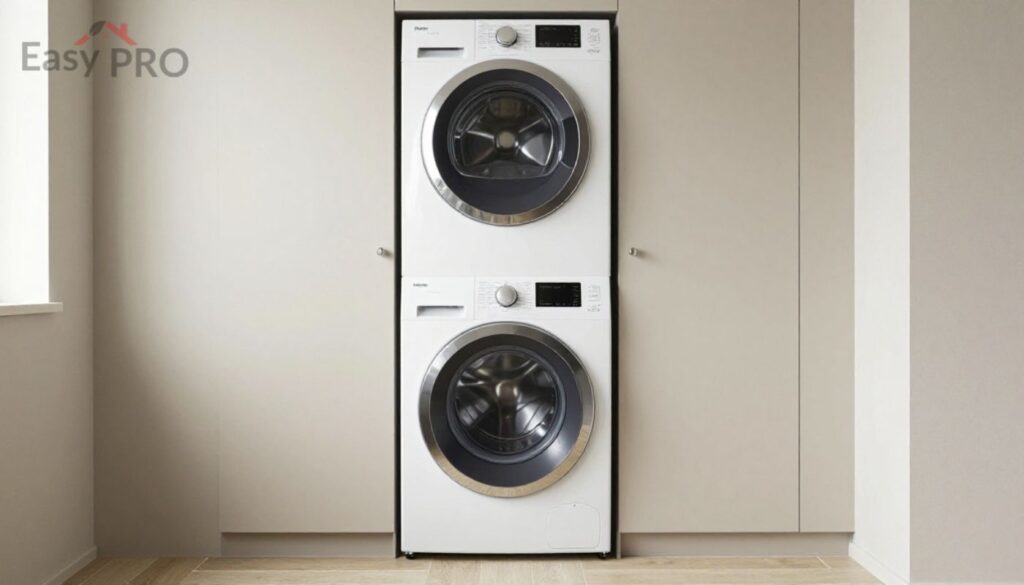 Incorporating Stylish Design into Stackable Washer and Dryer Laundry Rooms