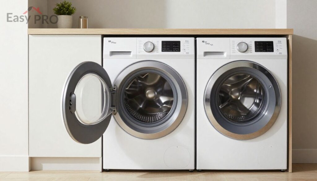 Maximizing Vertical Space with Stackable Washer and Dryer Laundry Room Ideas